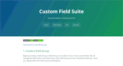 Desktop Screenshot of customfieldsuite.com