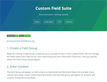 Tablet Screenshot of customfieldsuite.com